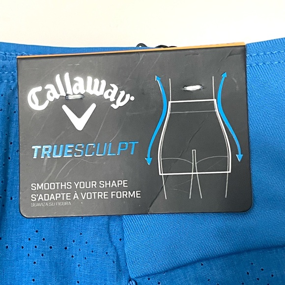 Callaway Golf Opti Dri Stretch Truesculpt Ibiza Blue Split Skort w Pockets Sz S - Picture 10 of 13